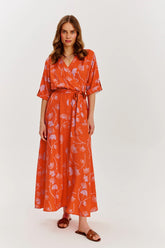 Ginkgo Grace Long dress with binding